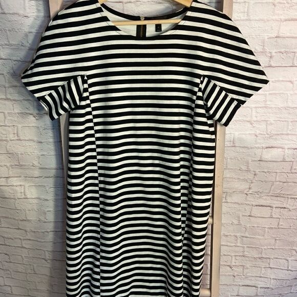 💝 3/$75 J. Crew Black and White Striped Dress - Picture 1 of 7
